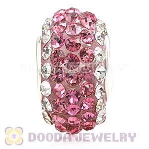 Wholesale European Pave Crystal Bead With Alloy Core