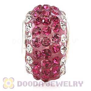 Wholesale European Pave Crystal Bead With Alloy Core