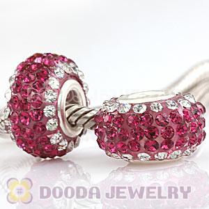 Wholesale European Pave Crystal Bead With Alloy Core