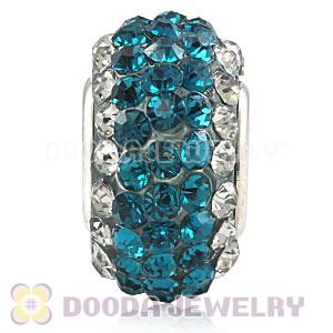 Wholesale European Pave Crystal Bead With Alloy Core