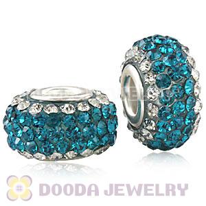 Wholesale European Pave Crystal Bead With Alloy Core