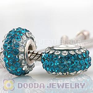 Wholesale European Pave Crystal Bead With Alloy Core
