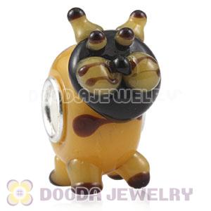 Handmade European Glass TONY Tiger Beads In 925 Silver Core Wholesale