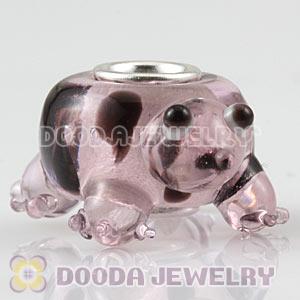 Handmade European Glass TINA The Turtle Beads In 925 Silver Core Wholesale