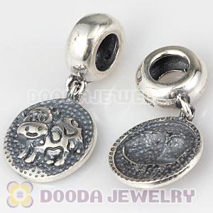 Sterling Silver Chinese Zodiac Ox Dangle Charm Bead Wholesale