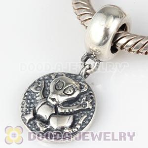 Sterling Silver Chinese Zodiac Tiger Dangle Charm Bead Wholesale