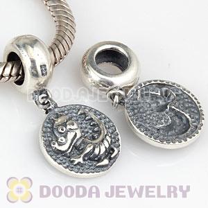 Sterling Silver Chinese Zodiac Dragon Dangle Charm Bead Wholesale