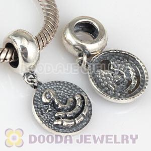 Sterling Silver Chinese Zodiac Snake Dangle Charm Bead Wholesale