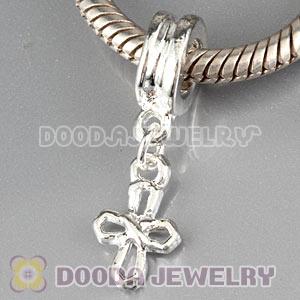 Silver Plated European Cross Dangle Charm Bead Wholesale