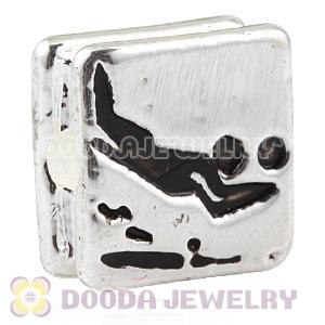 London 2012 Olympics Beach Volleyball Square Alloy Beads Wholesale