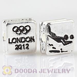 London 2012 Olympics Beach Volleyball Square Alloy Beads Wholesale
