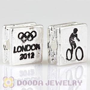 London 2012 Olympics Cycling Mountain Bike Square Alloy Beads Wholesale