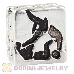 London 2012 Olympics Judo Alloy Square Beads Wholesale