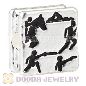 London 2012 Olympics Modern Pentathlon Alloy Square Beads Wholesale