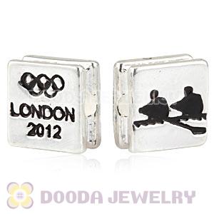 London 2012 Olympics Rowing Alloy Square Beads Wholesale