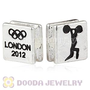London 2012 Olympics Weightlifting Alloy Square Beads Wholesale