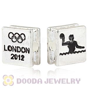 London 2012 Olympics Water Polo Alloy Square Beads Wholesale