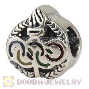 Sterling Silver Olympics Rings Torch Bead Fit 2012 Olympics European Bracelet