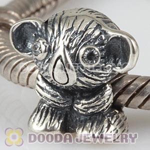Antique Sterling Silver European Koala Bear Charm Beads Wholesale