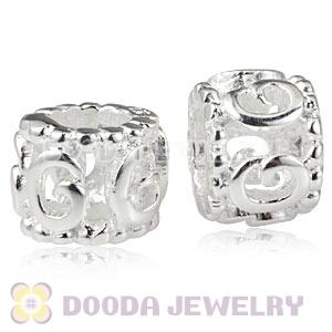 925 Sterling Silver European Ring of Roses Charm Beads Wholesale