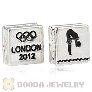 London 2012 Olympics Diving Square Alloy Beads Wholesale