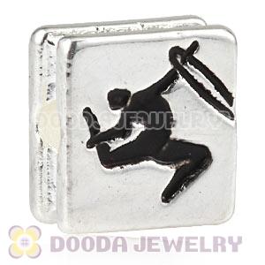 London 2012 Olympics Gymnastics Rhythmic Square Alloy Beads Wholesale