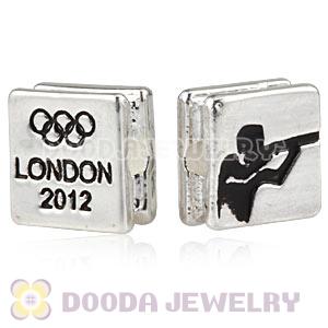 London 2012 Olympics Shooting Square Alloy Beads Wholesale