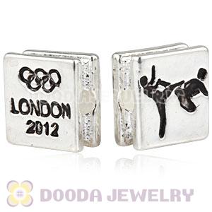 London 2012 Olympics Taekwondo Square Alloy Beads Wholesale
