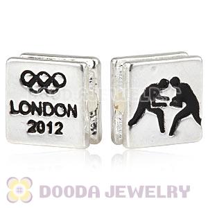 London 2012 Olympics Wrestling Square Alloy Beads Wholesale