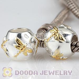 925 Sterling Silver European Dragonfly Charm Beads Wholesale