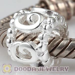925 Sterling Silver European Ring of Roses Charm Beads Wholesale