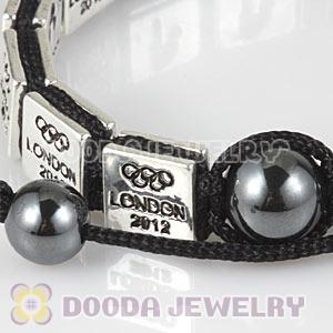 Handmade London 2012 Olympics Diving Square Alloy Bracelets With Hematite