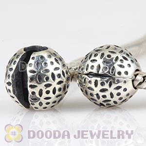 925 Sterling Silver European Art Nouveau Lace Clip Beads 