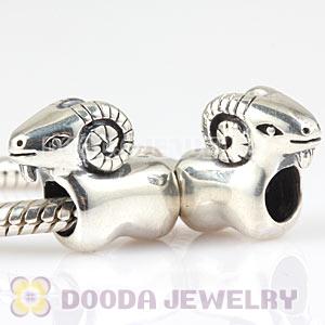 Sterling Silver European Cute Sheep Charm Beads Wholesale