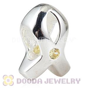 Solid Sterling Silver Charm Jewelry Beads With Stone Wholesale
