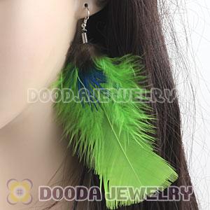 Cheap Lime Bohemia Feather Earrings Forever 21 Wholesale