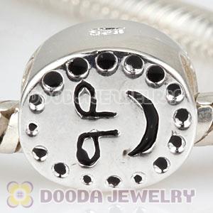 Solid Sterling Silver European Smiling Beads Charms