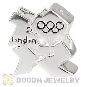 Shiny Sterling 2012 London Olympic Logo Bead Fit European Olympics Bracelet
