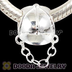 Sterling Silver Horseriding Hat Beads Fit London 2012 Olympics European Bracelet