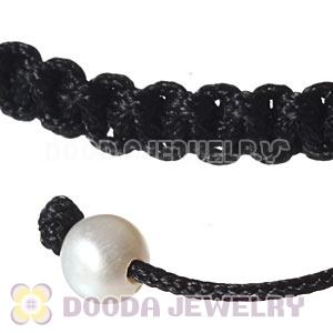 Fashion Sterling Silver Charms Macrame Bracelets Witn Freshwater Pearl