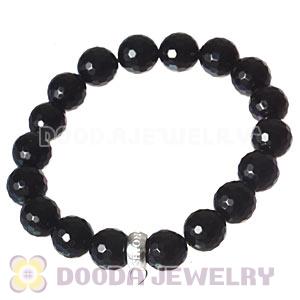 Black Onyx Sterling Silver Stackable Charms Bracelets Wholesale