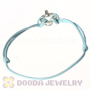 Fashion Cyan Sterling Silver Tscharms Club Bracelets Wholesale