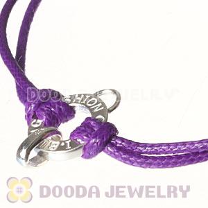Fashion Purple Sterling Silver Tscharms Club Bracelets Wholesale
