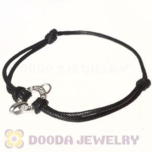 Fashion Black Sterling Silver Tscharms Club Bracelets Wholesale