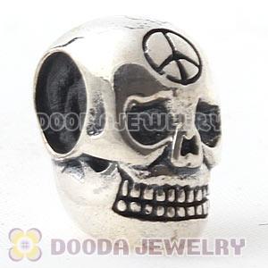 European Sterling Silver Halia Groovy Skull Charm Beads Wholesale