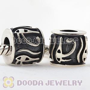 European Sterling Silver Eye of Horus Charm Beads Wholesale