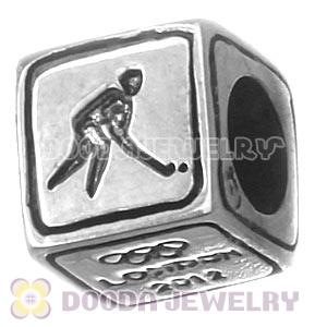 Sterling Silver European Hockey Beads London 2012 Olympics Charms