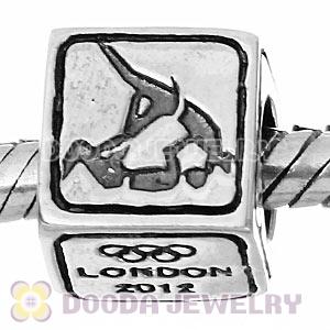 Sterling Silver European Judo Beads London 2012 Olympics Charms