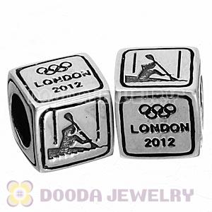Sterling Silver European Canoe Slalom Beads London 2012 Olympics Charms