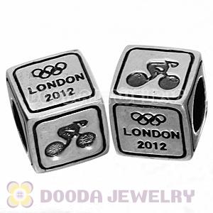 Sterling Silver European Cycling Track Beads London 2012 Olympics Charms